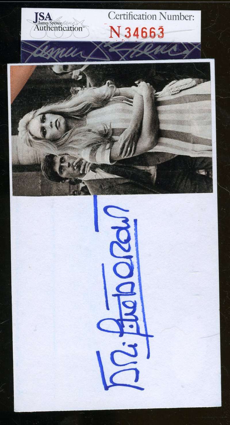Brigitte Bardot Signed Jsa Certified 3x5 Index Card Authenticated Autograph