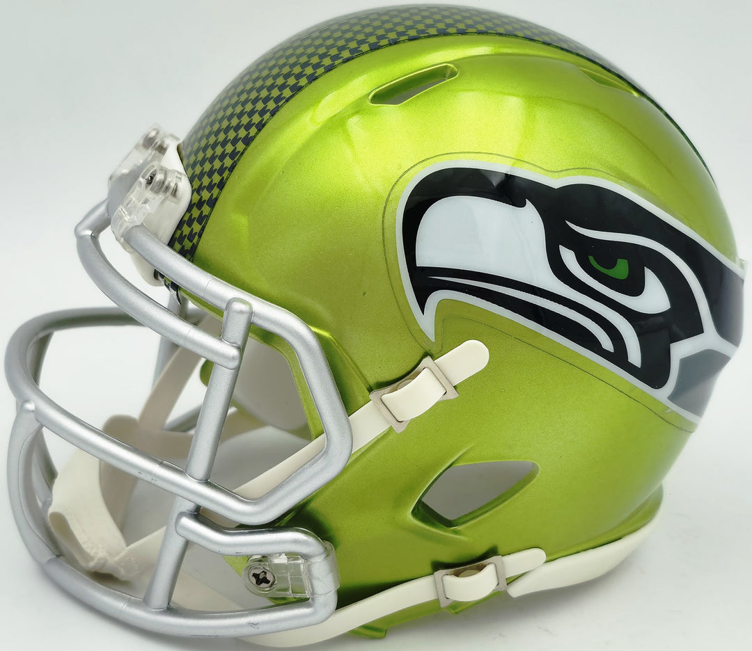 Byron Murphy II Signed Seattle Seahawks Flash Green Speed Mini Helmet MCS Holo