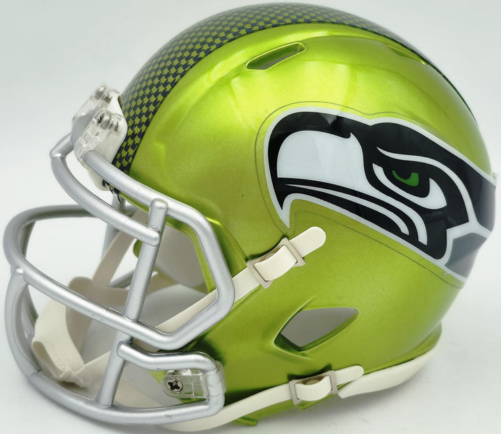 Byron Murphy II Signed Seattle Seahawks Flash Green Speed Mini Helmet MCS Holo