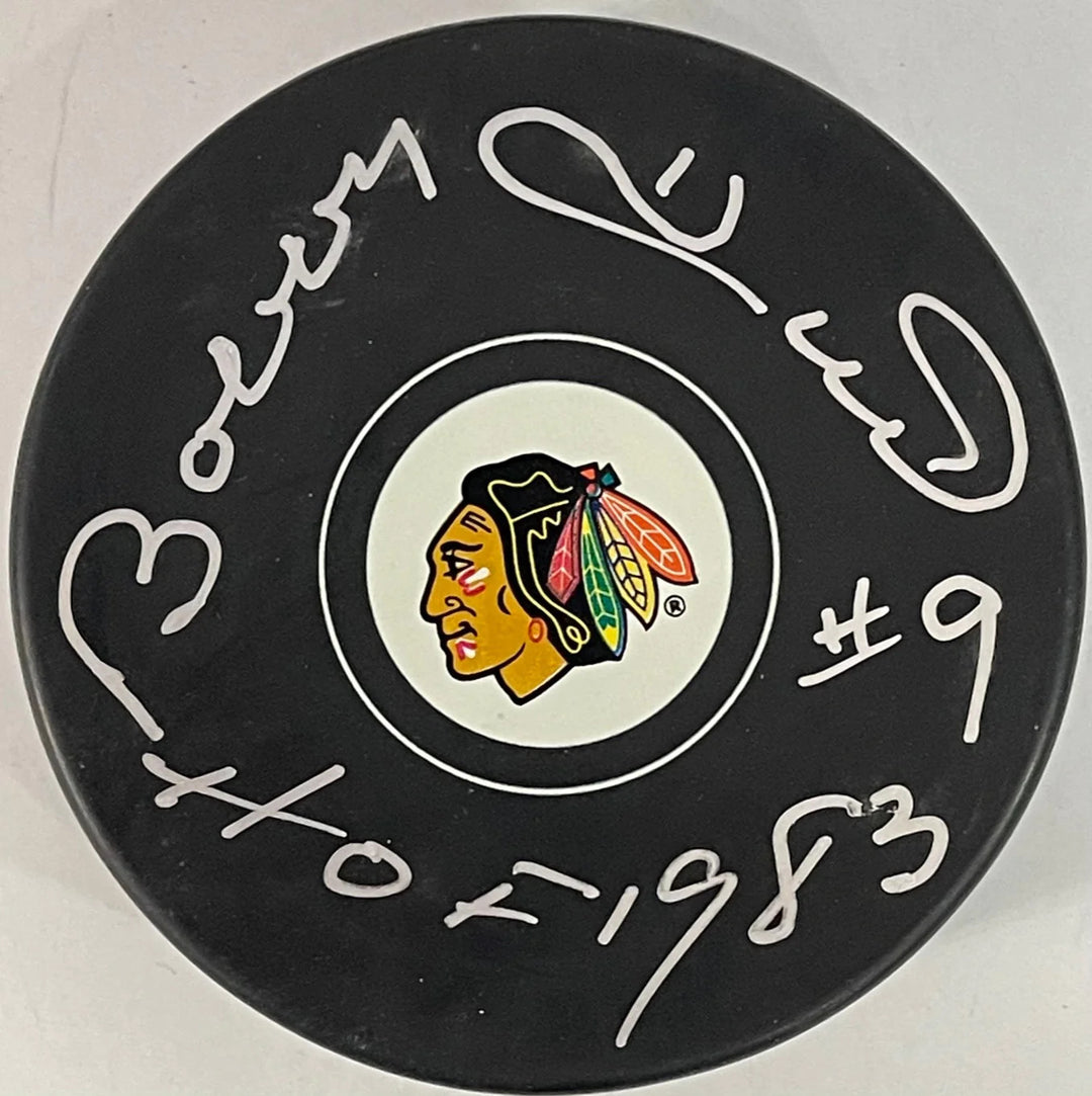 Bobby Hull Autographed Official Chicago Blackhawks Puck (JSA)