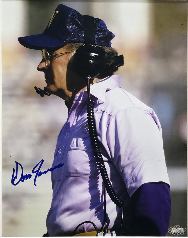 Don James Signed Framed 8x10 Photo Washington Huskies MCS Holo
