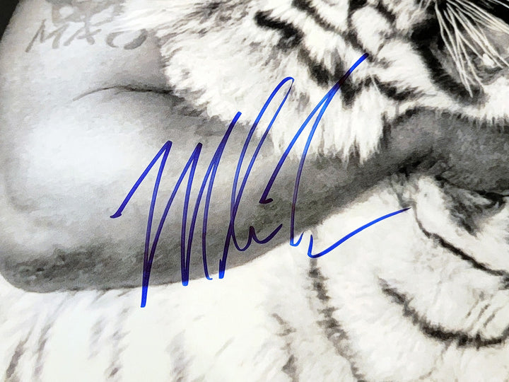 Mike Tyson Signed 16x20 Photo With Tiger Beckett BAS