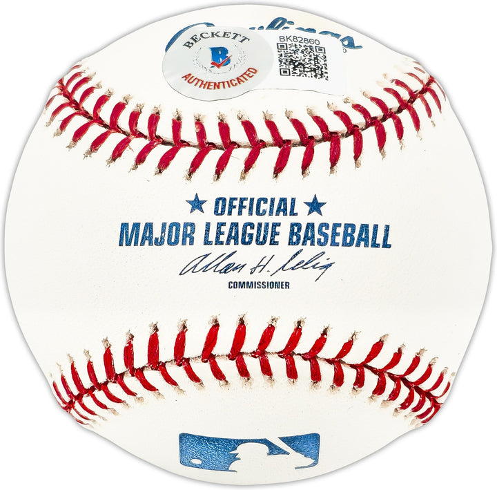 Chipper Jones Signed MLB Baseball Atlanta Braves Full Name Sig "HOF 18" Beckett