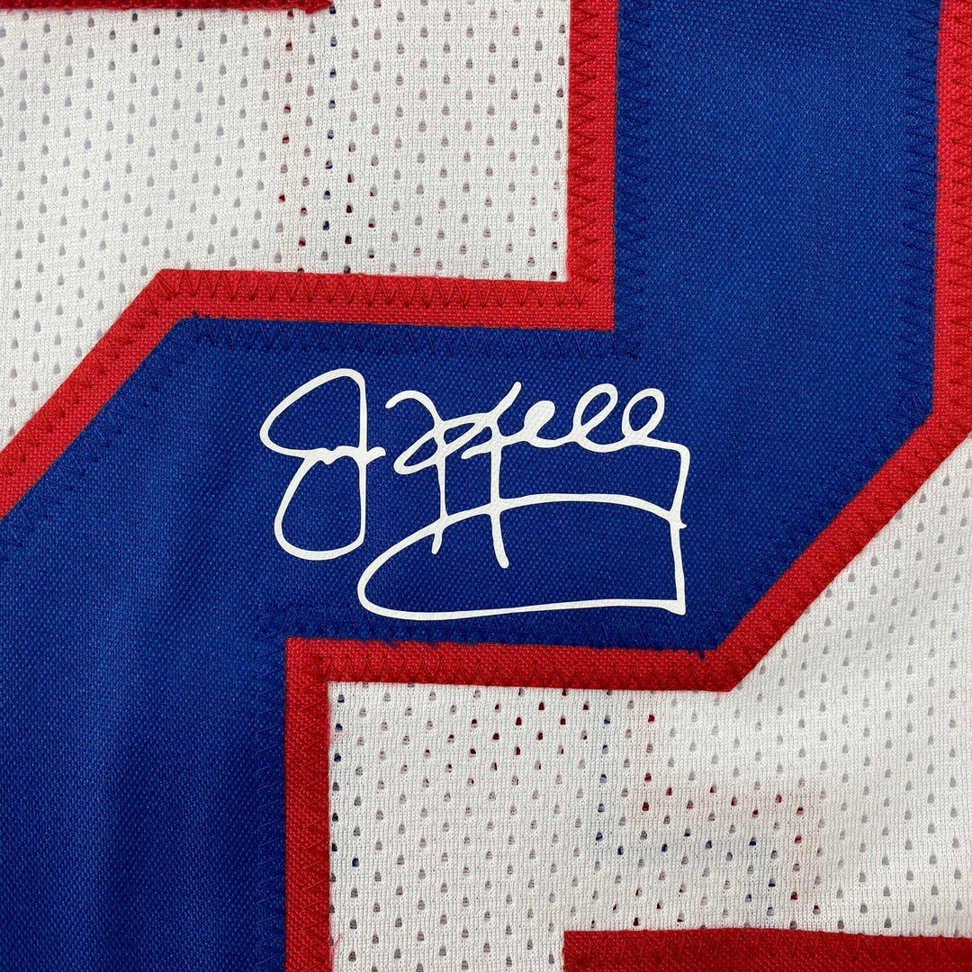 Facsimile Autographed Jim Kelly Buffalo White Reprint Jersey Size Men's XL