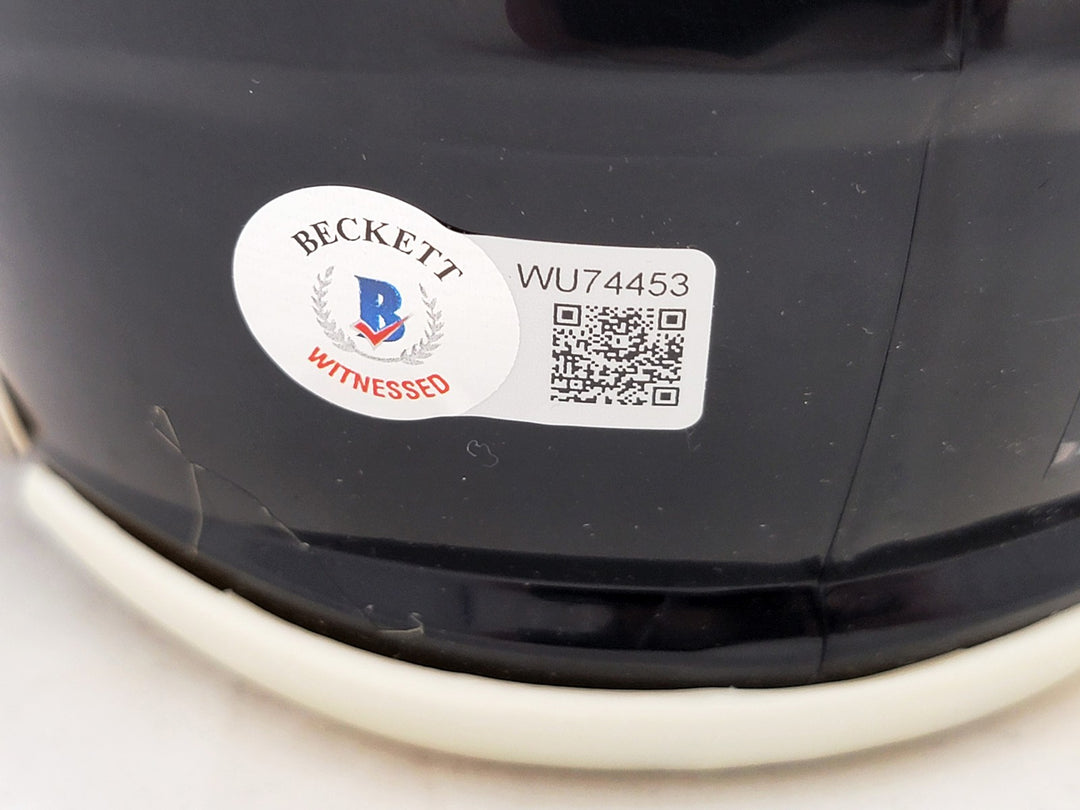 David Ojabo Autographed Signed Baltimore Ravens Black Speed Mini Helmet Beckett