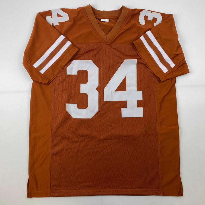 Facsimile Autographed Ricky Williams Texas Orange Reprint Jersey Size Men's XL