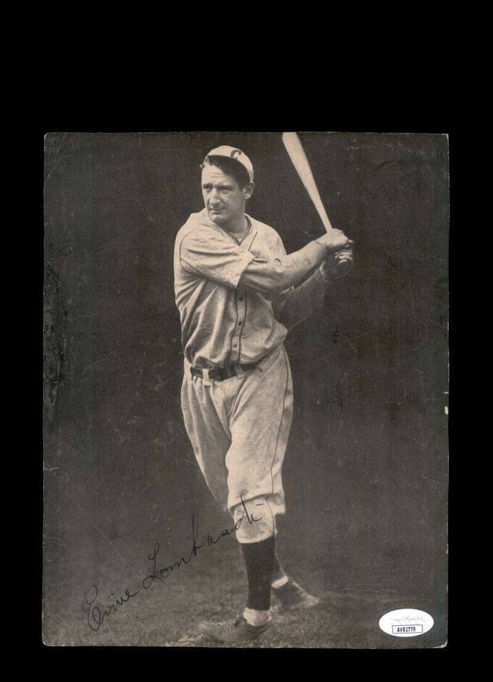 Ernie Lombardi JSA Cert Signed 7x9 Baseball Magazine Photo Autograph