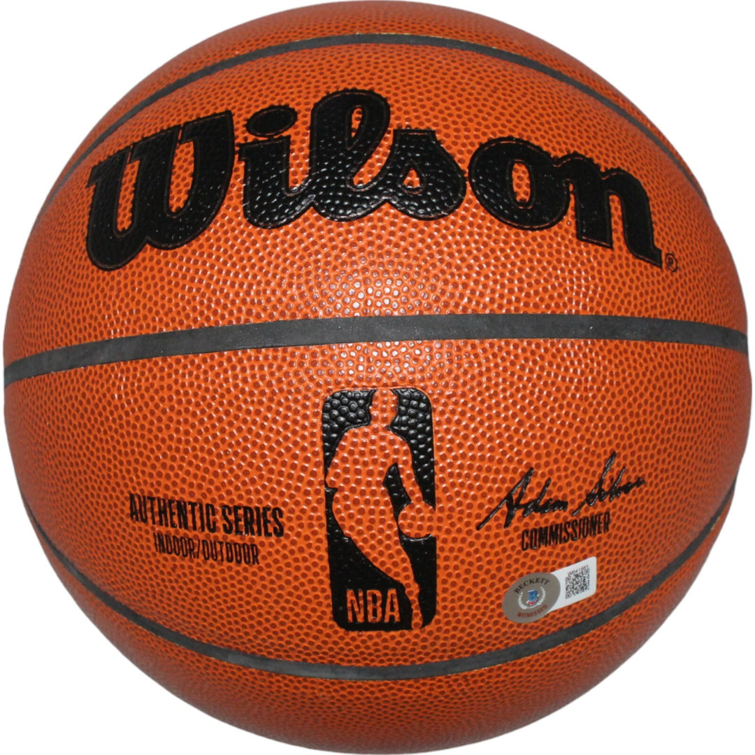 Gary Payton Autographed/Signed Seattle Super Sonics Basketball BAS 42563