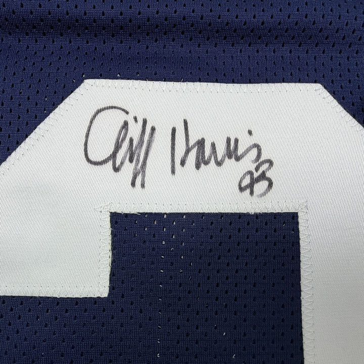 Autographed/Signed Cliff Harris Dallas Thanksgiving Football Jersey PSA/DNA COA