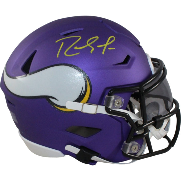 Randy Moss Autographed Minnesota Vikings Mid-Size Midi Helmet Beckett 56287