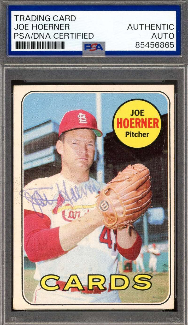 Joe Hoerner PSA DNA Vintage Signed 1969 Topps Autograph
