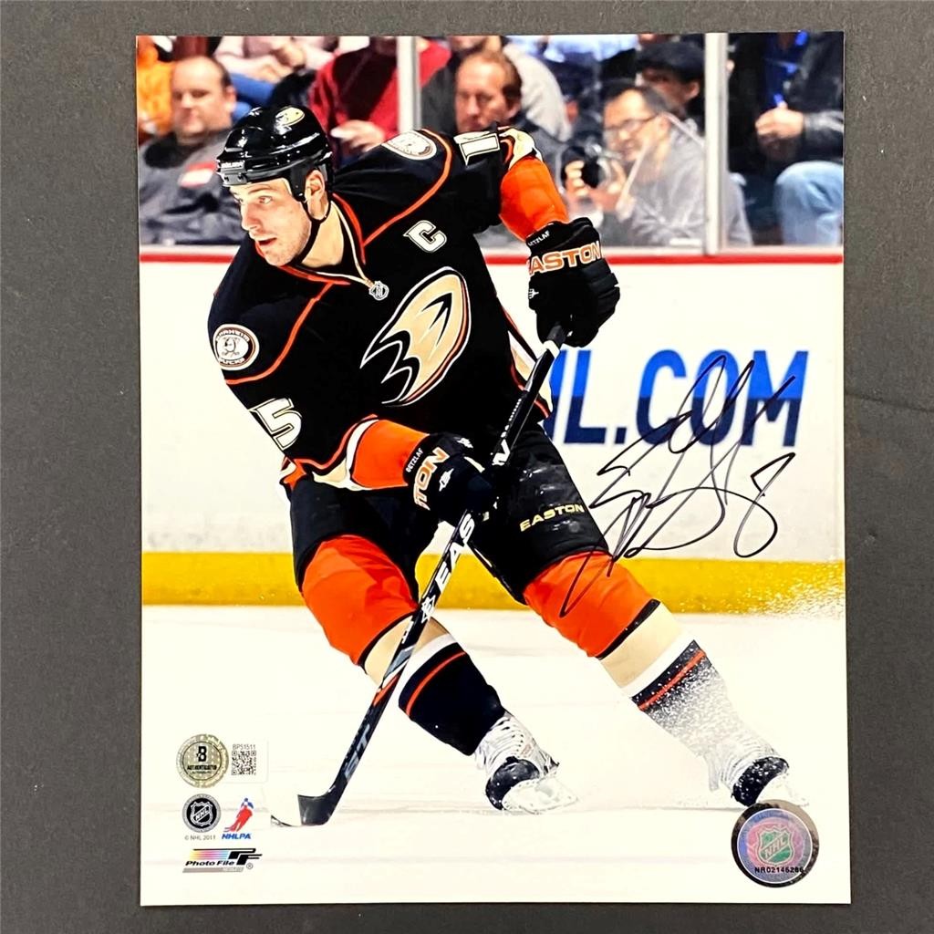 Ryan Getzlaf signed Anaheim Ducks 8x10 Photo black autograph Beckett BAS