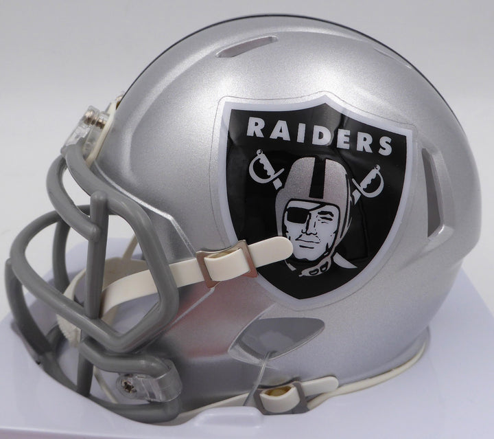 DJ D.J. Turner Signed Raiders Mini Helmet "Just Win Baby" Beckett #2W133361