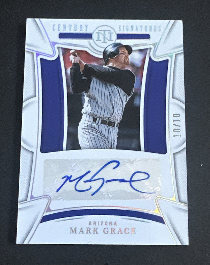 2023 PANINI NATIONAL TREASURES MARK GRACE CENTURY SIGNATURES Mint Auto 10/10