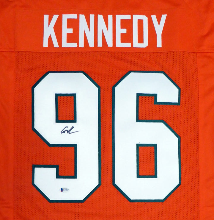 Miami Hurricanes Cortez Kennedy Autographed Signed Orange Jersey Beckett