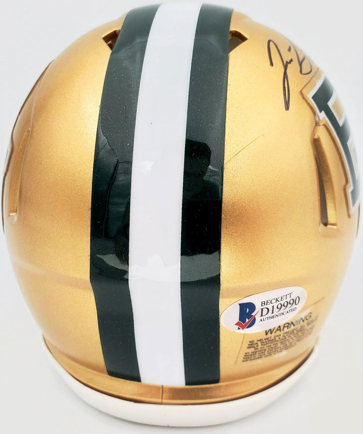 Josh Gordon Autographed Signed Baylor Bears Gold Speed Mini Helmet Beckett