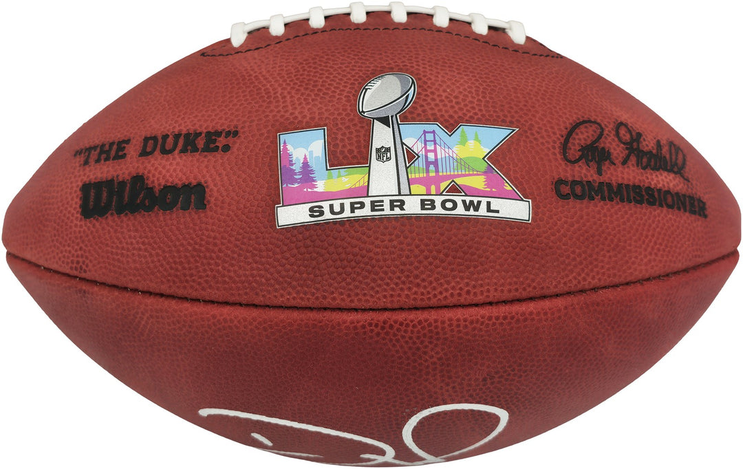 Devon Witherspoon Signed Seahawks NFL Leather SB LX Logo Football MCS Holo