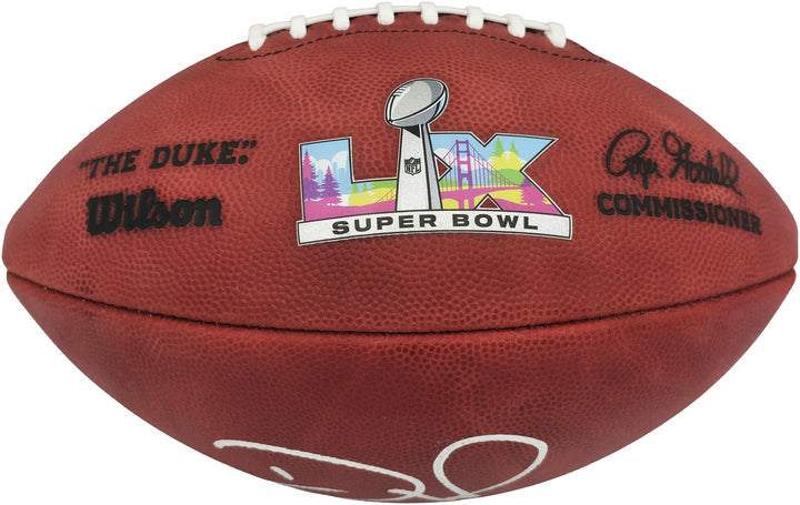Devon Witherspoon Signed Seahawks NFL Leather SB LX Logo Football MCS Holo