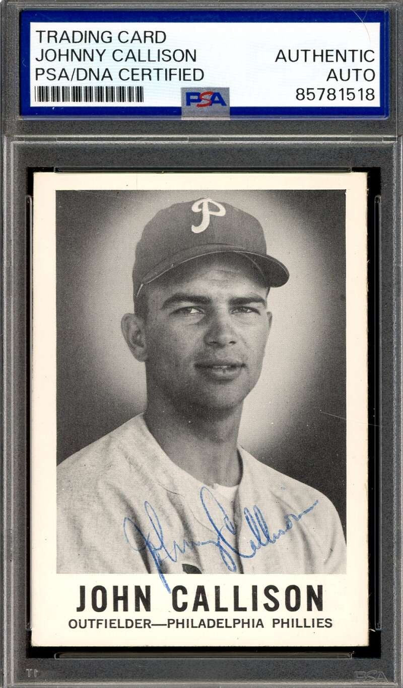 Johnny Callison PSA DNA Vintage Signed 1960 Leaf Autograph