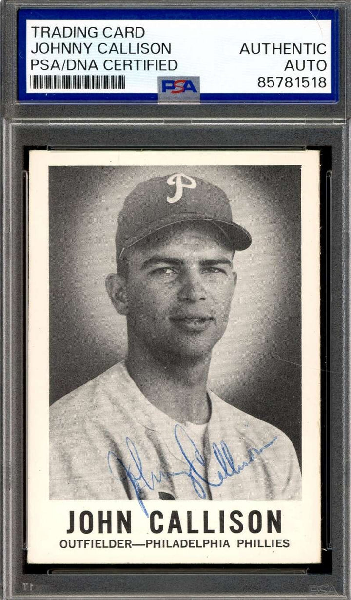 Johnny Callison PSA DNA Vintage Signed 1960 Leaf Autograph