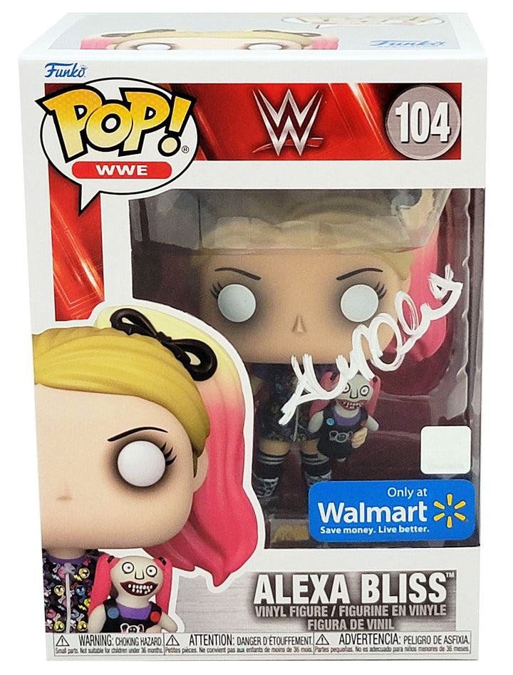 Alexa Bliss Autographed Signed Funko Pop #104 Vinyl Figurine Beckett Witness