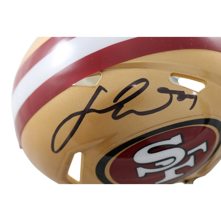 Fred Warner Autographed/Signed San Francisco 49ers Mini Helmet Beckett 56474