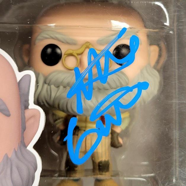 Mark Gustafson signed Pinocchio Geppetto Funko Pop! autograph (A) ~ BAS Beckett