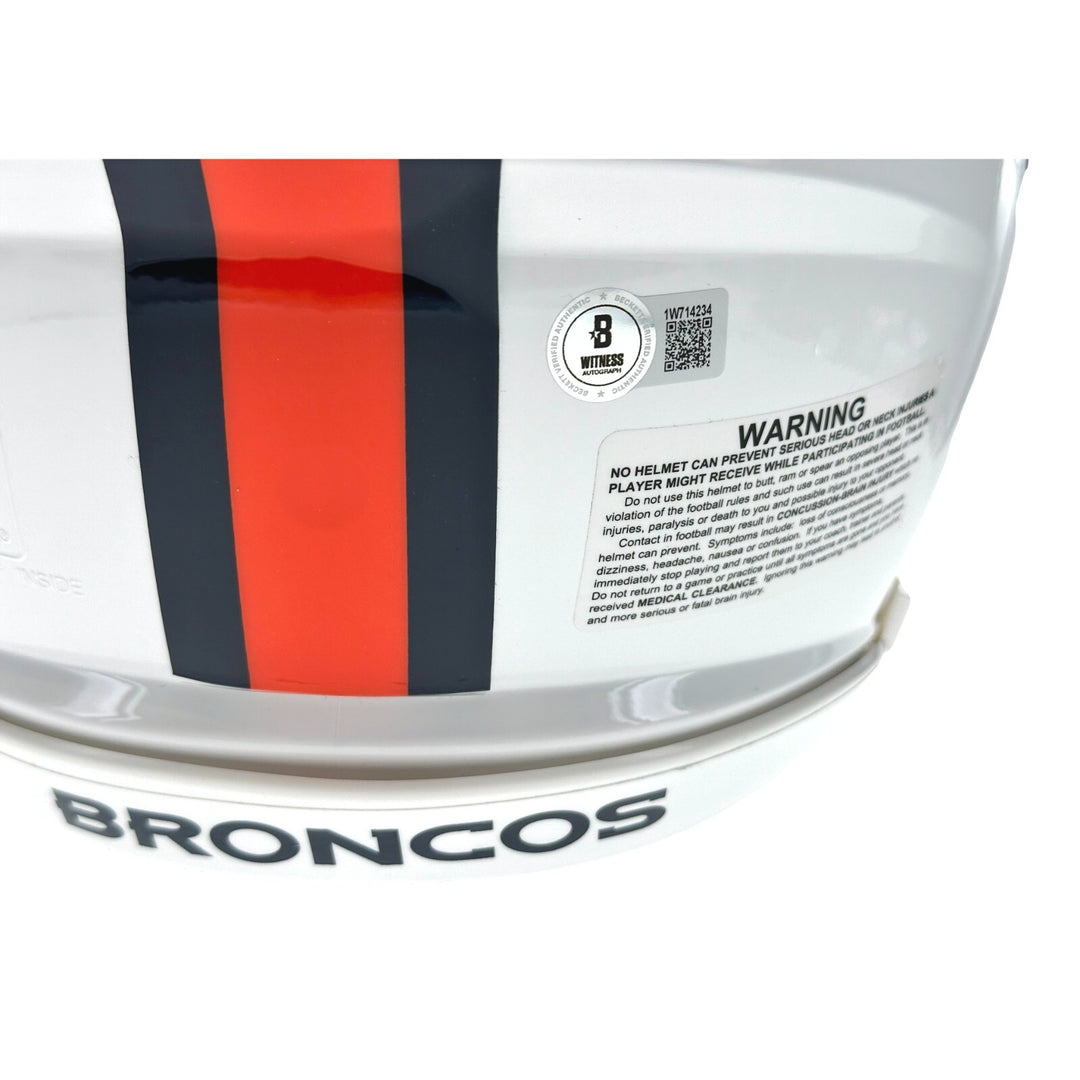 Denver Broncos Signed John Elway Shannon Sharpe Ed McCaffrey Rod Smith Helmet