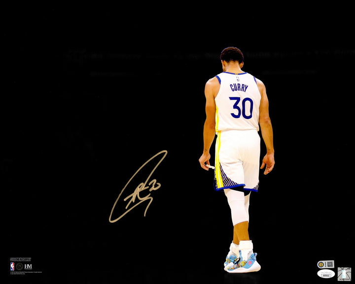 Stephen Curry Autographed Signed 16x20 Photo Golden State Warriors Spotlight JSA