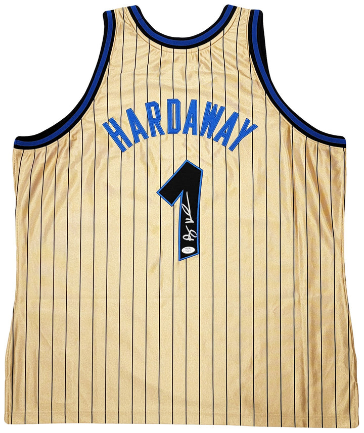 Magic Penny Hardaway Auto Gold M & N 93 75th Anniversary HWC Swingman Jersey PSA