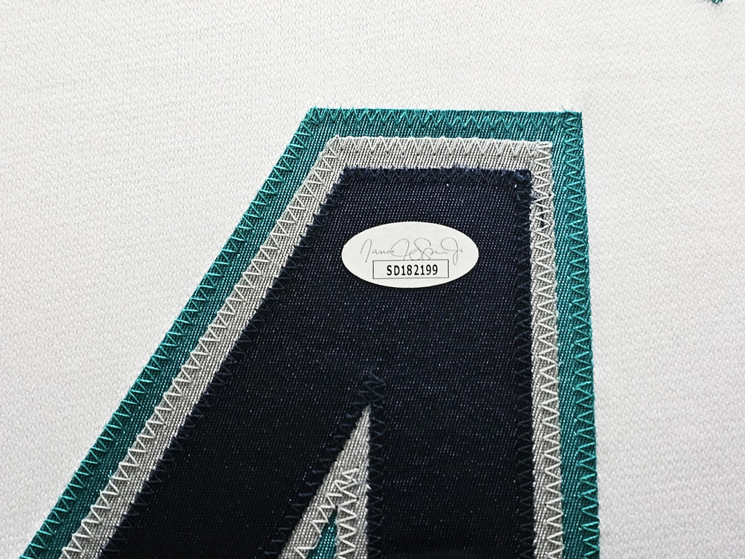 Seattle Mariners Julio Rodriguez Signed Framed White Jersey JSA