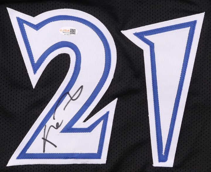 Kevin Garnett Minnesota Signed Alternate Black Basketball Jersey JSA QR