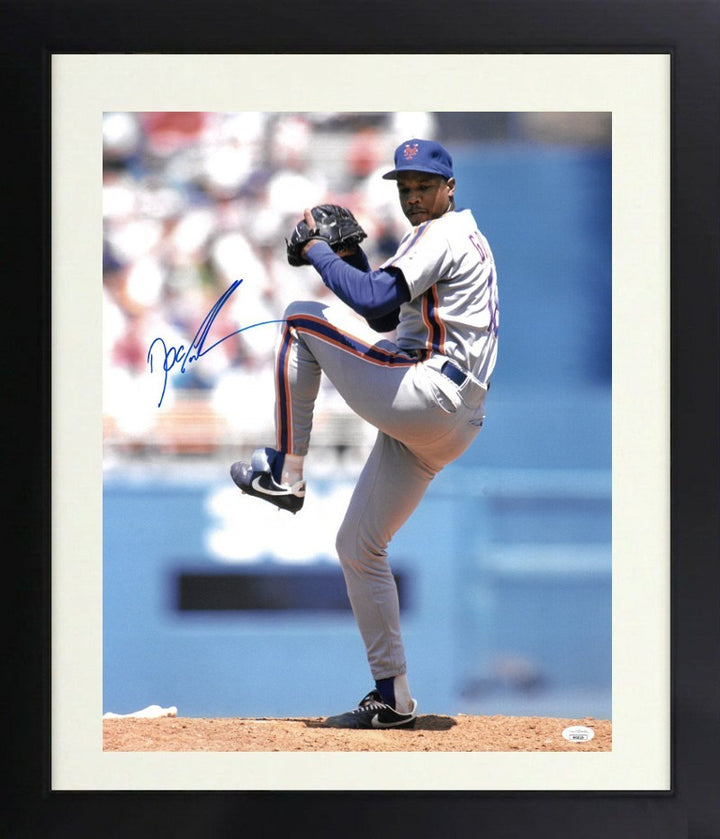 Doc/Dwight Gooden signed New York Mets 16x20 Photo Framed- JSA Hologram (ROY/CY)