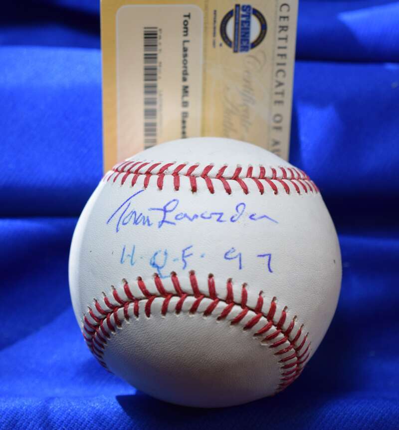 Tommy Lasorda HOF 97 Steiner COA Autograph Major League Signed Baseball OML
