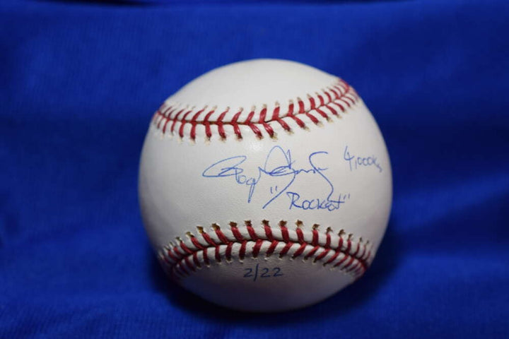 Roger Clemens Tristar MLB Coa Major League Signed Baseball Rocket 4000 Ks /22