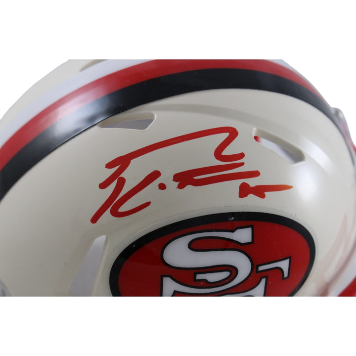 George Kittle Autographed San Francisco 49ers Retro Mini Helmet Beckett W 55459