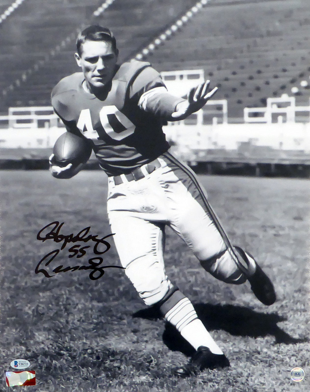 Howard "Hopalong" Cassady Signed 16x20 Photo Ohio State Buckeyes Beckett