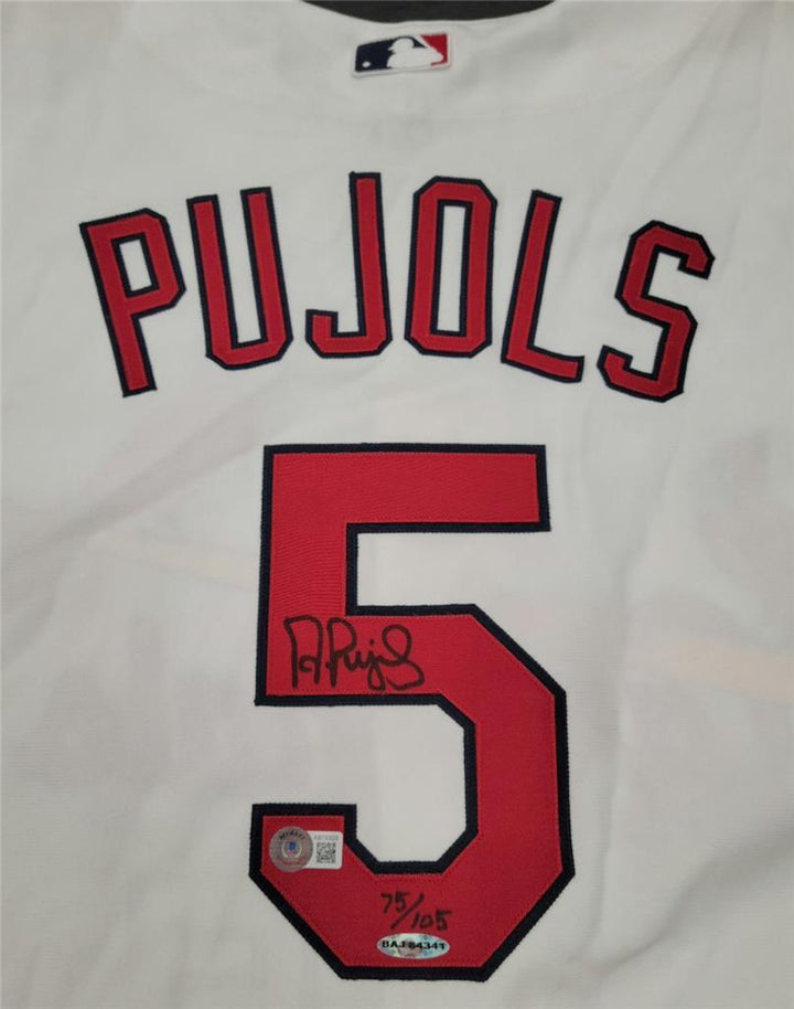 Albert Pujols signed 2006 WS Cardinals Jersey autograph LE /105 Beckett UDA MLB