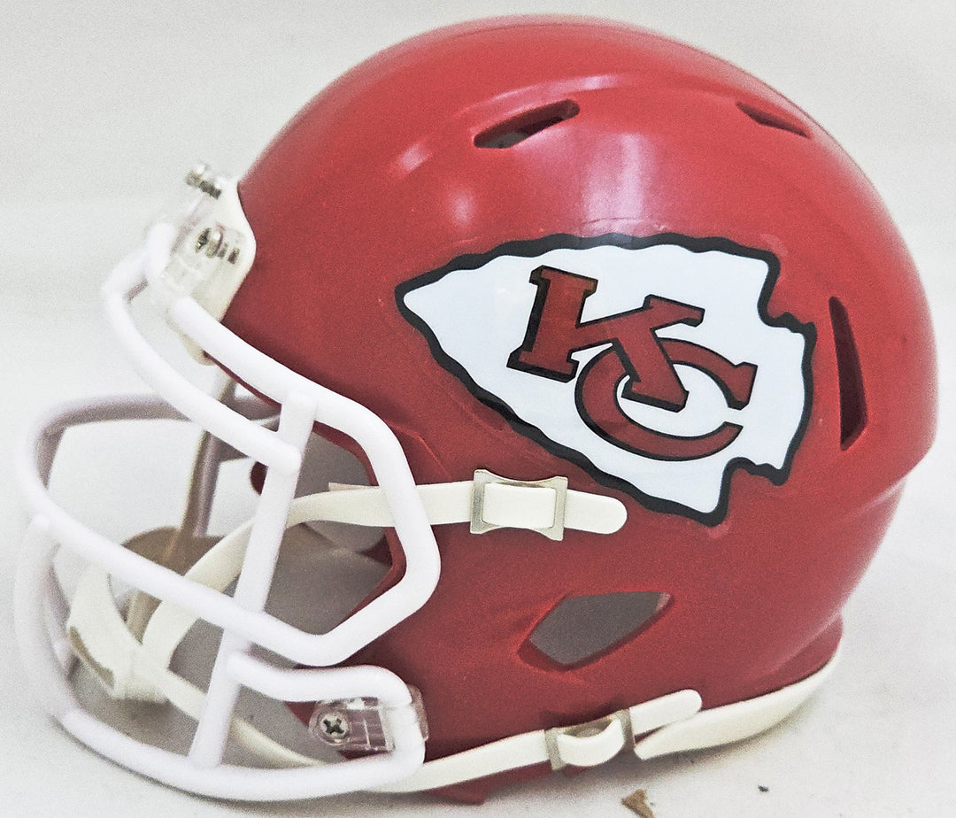 Skyy Moore Auto Signed Kansas City Chiefs Red Speed Mini Helmet Beckett Witness