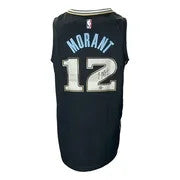Ja Morant Signed Memphis Grizzlies Black Nike Swingman Jersey BAS