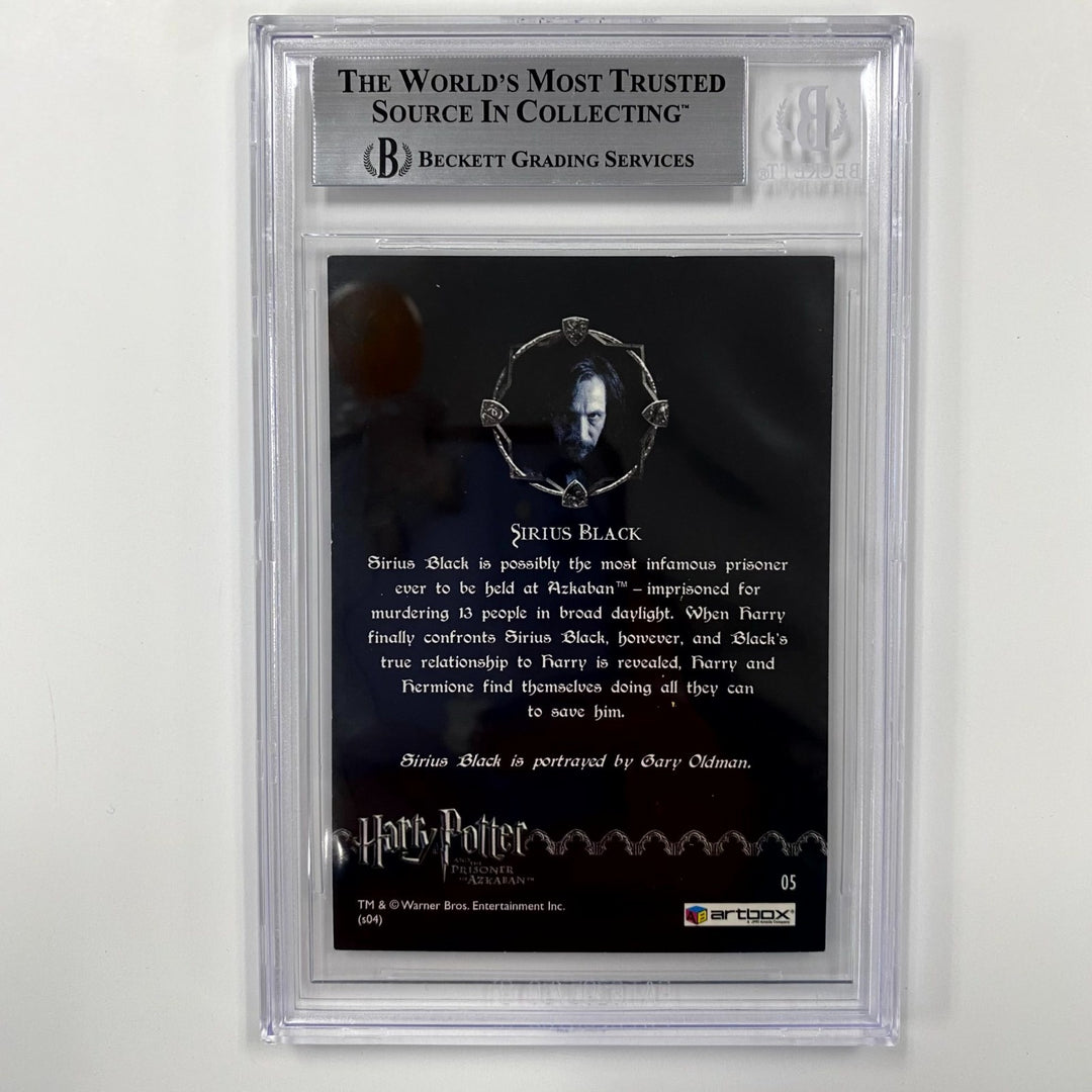 Gary Oldman signed 2004 Harry Potter Sirius Black Foil card auto ~ Beckett BAS