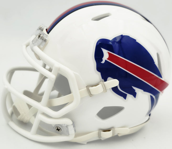 DJ Moore Signed Buffalo Bills White Speed Mini Helmet Beckett BAS Witness