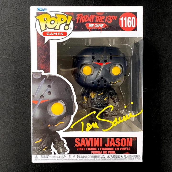 Tom Savini signed Jason Friday the 13th Funko Pop! #1160 autograph JSA
