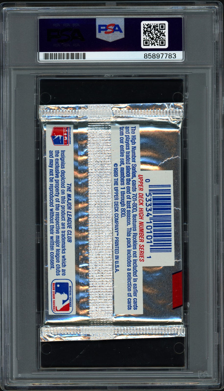 Ken Griffey Jr. Signed 1989 Upper Deck Low Series Card Pack PSA/DNA