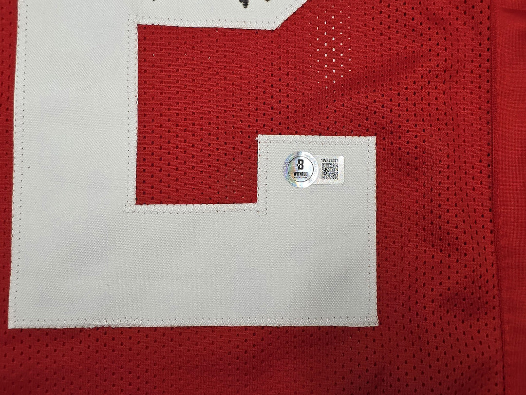 Ohio State Buckeyes TreVeyon Henderson Signed Red Jersey Beckett Witness