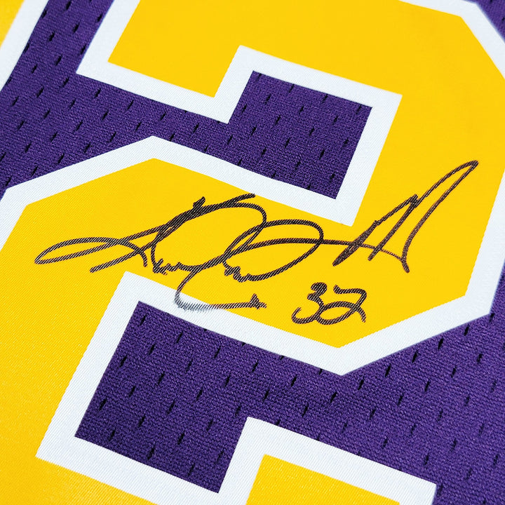 Jazz Karl Malone Auto Purple Authentic Mitchell & Ness Jersey Size XL Beckett