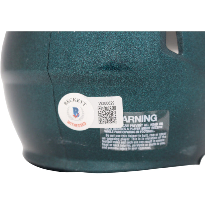 AJ Brown Signed Philadelphia Eagles Mini Helmet Beckett 40791