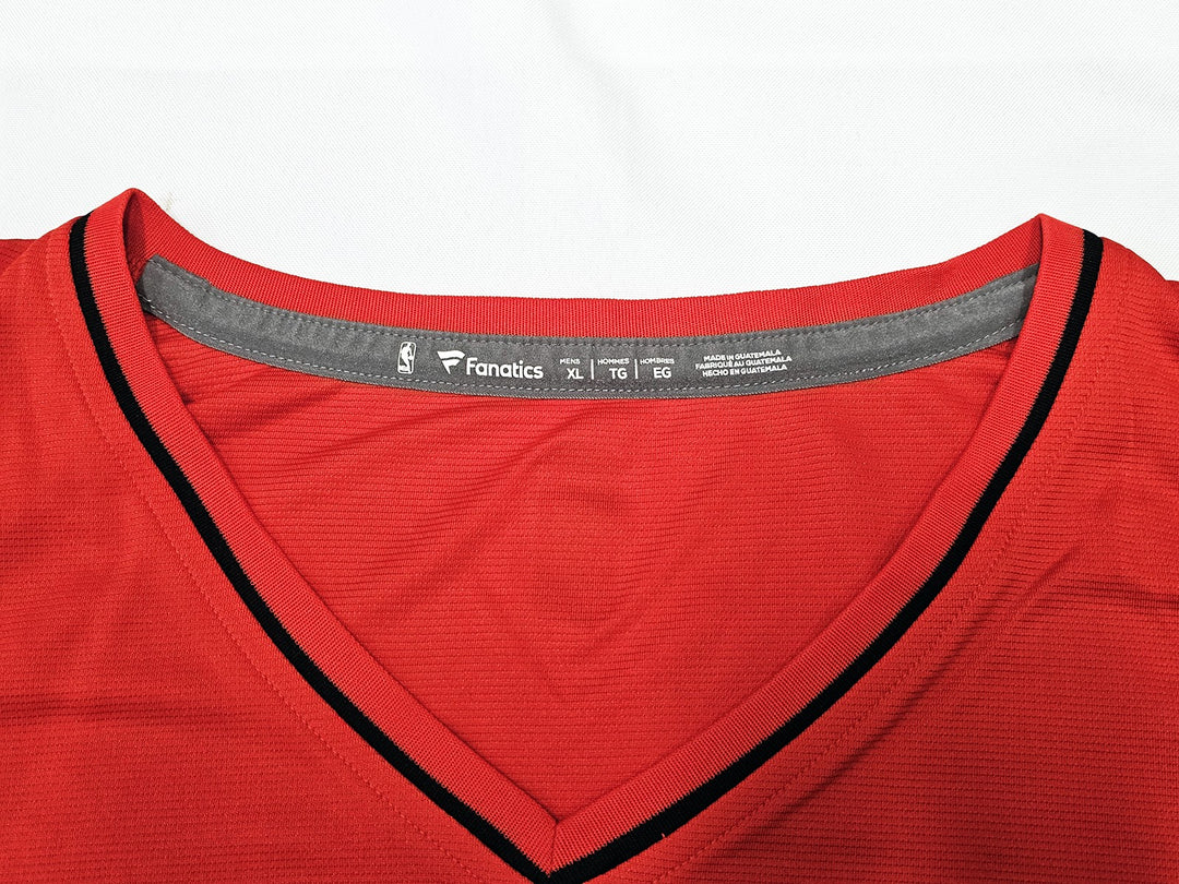 Portland Trailblazers Damian Lillard Signed Red Fanatics Jersey Size XL Beckett