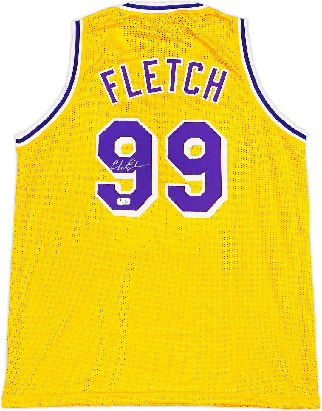Fletch Chevy Chase Signed Yellow Jersey Beckett BAS Witness