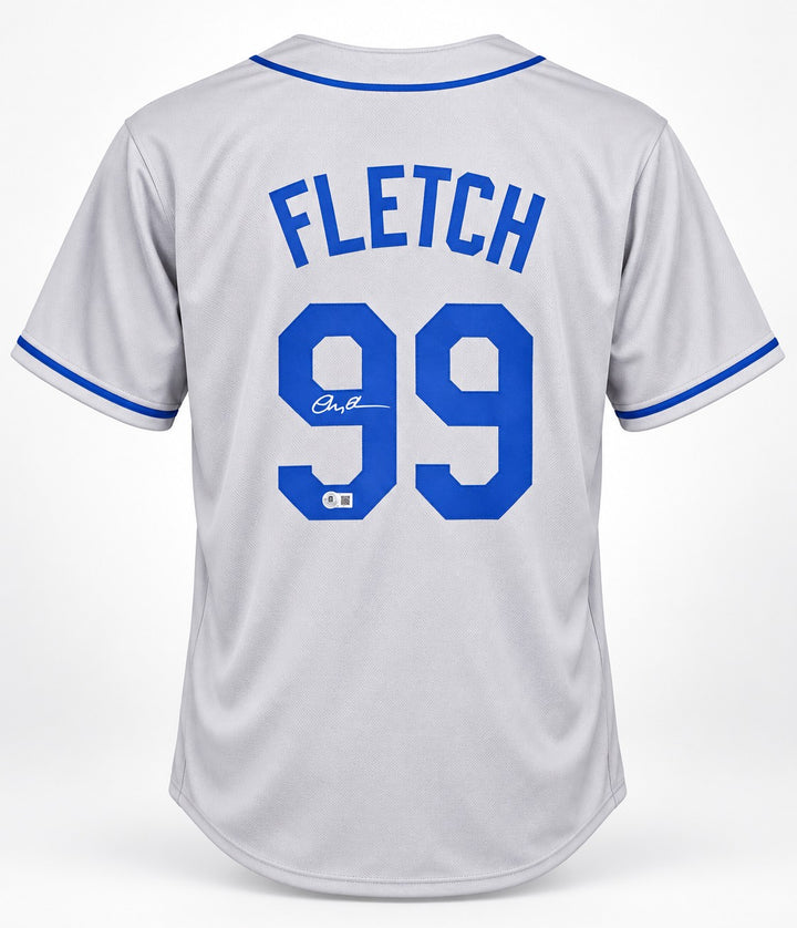 Chevy Chase Signed Fletch Gray Custom Jersey Beckett QR